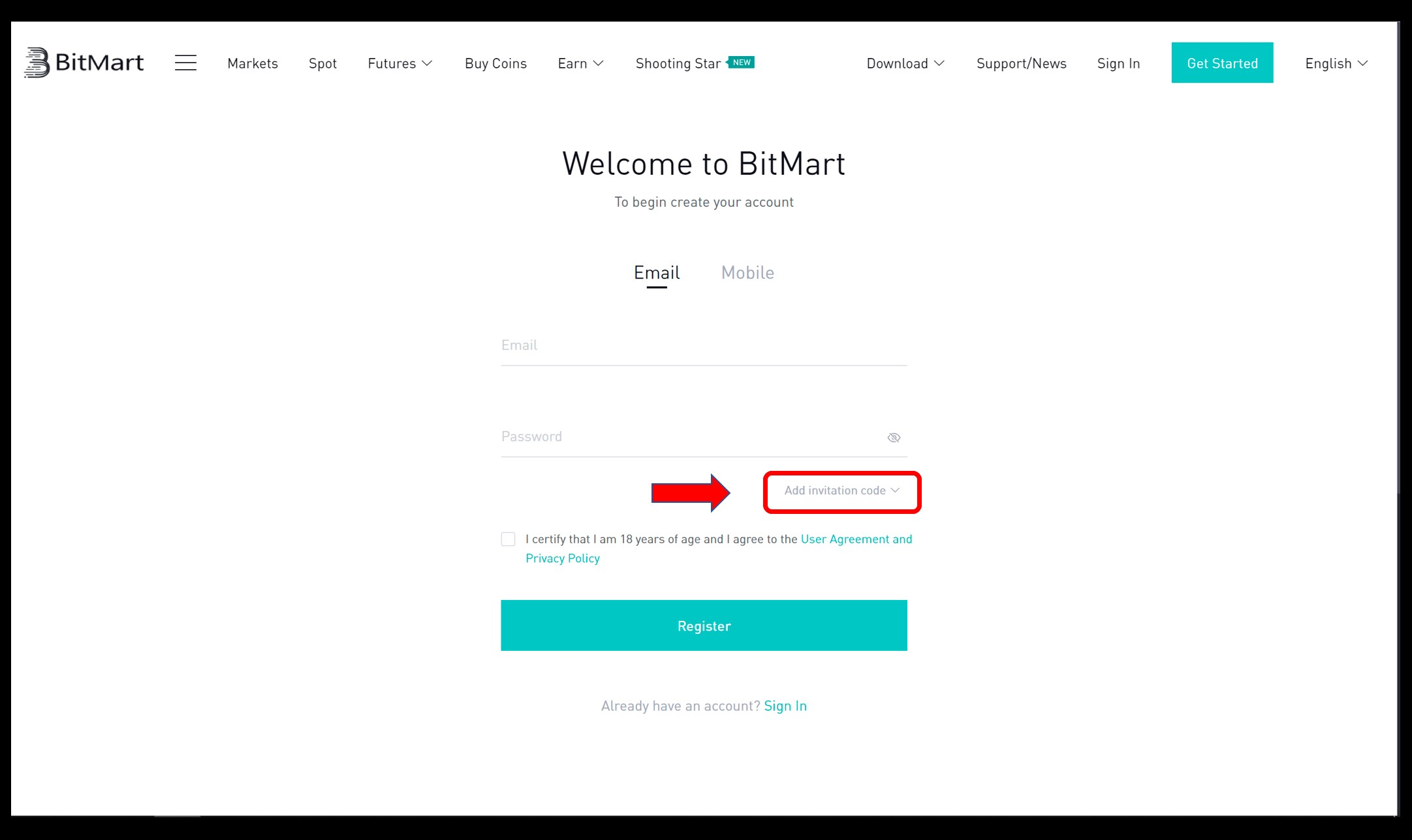 ¿Cómo registrarte en BitMart? | Academia de BitMart
